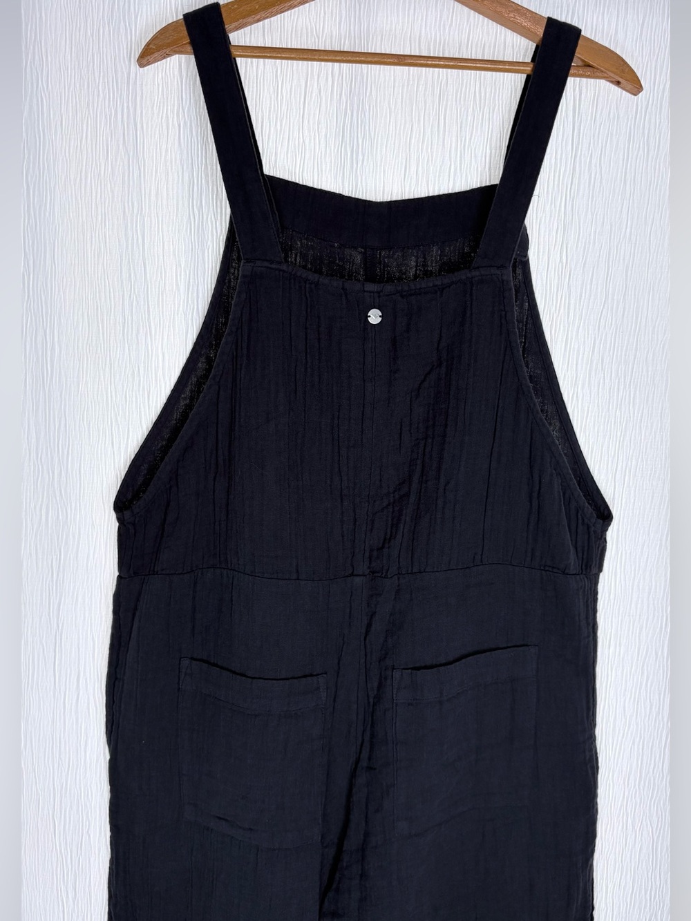 Roxy Organic Cotton Jumpsuit, Beachside Dreaming, Phantom, size Medium - Picture 8 of 15